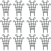 Bunthaus Lot De 8 Mini Treillis D'Escalade Pour Plantes De Jardin, Supports De Plantes En Pot Superposés Pour Plantes De Vigne, Fleurs, Légumes