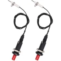 Bunthaus Lot De 2 Briquets De Cuisine Avec Bouton Poussoir Étoile Piezo Spark Avec Câble De Résistance 200 Degrés Et Longueur De 1 Mètre