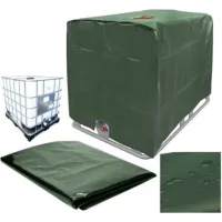 Bunthaus Bche De Rservoir D\'eau, Bche Couverture Rservoir Ibc Pour Cuve 1000l, Capt De Protection Container Citerne Eau, Anti-poussire Anti-uv Anti-pluie, 120x100x116cm (vert)