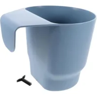 Bunthaus Pot De Fleurs Suspendu Pour Balustrade Intérieur/extérieur Petit Bleu Plastique Facile À Utiliser19.518cm