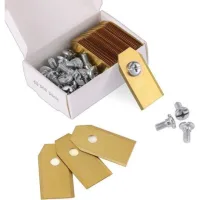 Bunthaus 45 X Lames De Couteau En Titane Pour Toutes Les Tondeuses Robotiques Husqvarn/automower/yardforce/gardena(3g-0.75mm) Avec 45 Vis, Lames De Rechange Pour Modèles 105,310,315,320,420,430x,r40i