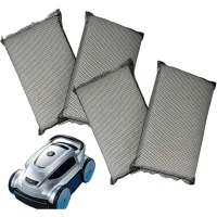 Filtros Compatibles Con La Aspiradora Evolution Power 4, Limpiafondos Para Piscinas - Almohadillas, 25 X 16 X 4 Cm -crezuo