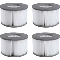 Ede Pack De 4 Cartouches Filtrantes De Remplacement Pour Piscine Gonflable Mspa, Jacuzzi