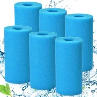 Lot De 6 Éponges Filtrantes De Type A, Filtre En Mousse Pour Spas Et Piscines, Cartouche Filtrante En Mousse Réutilisable Et Lavable Pour Spas Et Piscines
