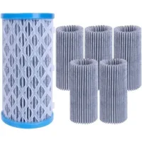 Lot De 5 Cartouches Filtrantes De Type A/c Pour Piscines Hors Sol, Conçues Pour Une Filtration Efficace Et Une Utilisation Réutilisable Pour Soutenir L'entretien De La Piscine