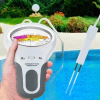 Testeur 2 En 1 Ph Chlore Pc-102, Appareil De Mesure Pour La Qualité De L'Eau, Testeur Ph Et Chlore Pour Piscine Et Aquarium (cl2)...dyk.trywise
