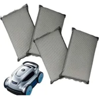 4x Filtres Compatible Avec Evolution Power 4 Aspirateur, Nettoyeur Piscine - Coussinets, 25 X 16 X 4 Cm