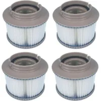 Filtros De Repuesto Para Mspa Fd2089 – Cartucho Filtrante Para Bomba De Piscinas, Jacuzzis Y Spas – 4 Unidades