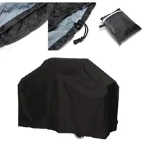 Bravix Housse Barbecue, Bache Barbecue Exterieur Impermeable - Housse Pour Barbecue Tissu Oxford Ne Se Décolore Pas Bâche Barbecue Housse Pour 145x117x61cm