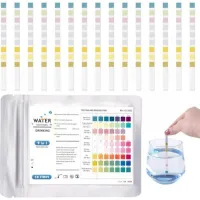 50pcs 9 En 1 Test Eau Potable, Bandelettes De Test Ph Pour Eau De Piscine Et Spa, Bandelette Testeur Dureté De L'Eau Pour Aquarium, Pool Teststreifen Pour Analyse Ph Nitrites Chlore Dureté Piscine