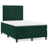 Maison Exclusive - Cama Box Spring Con Colchón Terciopelo Verde O
