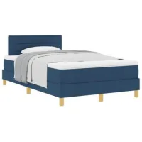 Maison Exclusive - Cama Tipo Box Spring Con Cojín Manual Azul 120