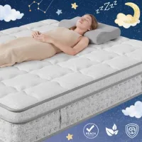 Cama Doble Tapizada Con Cofre De Almacenamiento, Cabecera Con Iluminación Y Puerto Usb, Somier De Lamas, 160x200 Cm, Con Colchón