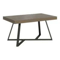 Mesa Extensible 90x160/264 Cm Booster Gris Paloma Patas Antracita