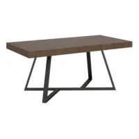 Mesa Extensible 90x180/284 Cm Booster Nogal Patas Antracita