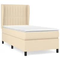 Maison Exclusive - Cama Box Spring Con Colchón Tela Color Crema 8