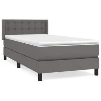 Maison Exclusive - Cama Box Spring Con Colchón Cuero Sintético Gr