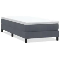 Maison Exclusive - Cama Box Spring Sin Colchón Gris Oscuro Tercio