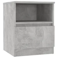 Maison Exclusive - Mesita De Noche Madera Ingeniería Gris Hormigó
