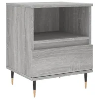 Maison Exclusive - Mesita De Noche Madera De Ingeniería Gris Sono