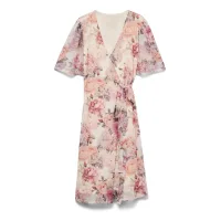 Vero Moda Curve Vestido 'AWCBlair'  oliva / malva / albaricique / blanco lana