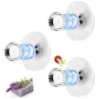 Bunthaus Savon Magnétique, 3 Pièces Porte-savon Aimanté Sans Perçage, Acier Inoxydable Pour Salle De Bain Et Cuisine
