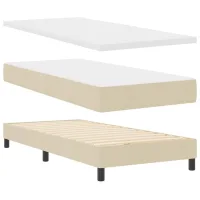 Vidaxl - Cama Box Spring Con Colchón Con Colchón Crema 100 X 200 Cm