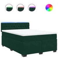 Maison Exclusive - Cama Box Spring Con Colchón Terciopelo Verde O