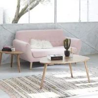 Mesa De Centro De Madera De Mindi 100