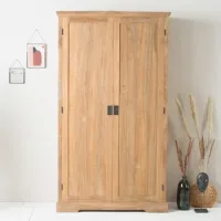 Armario De Madera De Teca Maciza