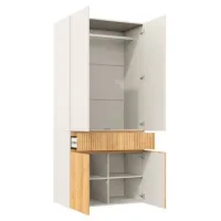 Armario De Puertas Batientes,90x50x200cm,roble Claro