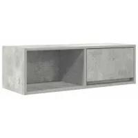 Mueble Tv | Mueble De Salón | Mesa De Tv De Madera De Ingeniería Gris Hormigón 80x31x25,5cm
