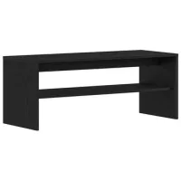 Mueble Para Tv | Mueble De Salón | Mesa De Tv Madera Contrachapada Roble Negro100x40x40 Cm