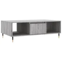Mesa De Café - Mesa De Centro Madera De Ingeniería Gris Sonoma 104x60x35 Cm