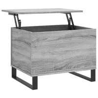Mesa De Café - Mesa De Centro Madera Contrachapada Gris Sonoma 60x44,5x45 Cm