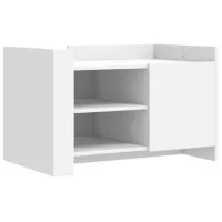 Mesa De Café - Mesa De Centro Madera De Ingeniería Blanca 80x50x50 Cm
