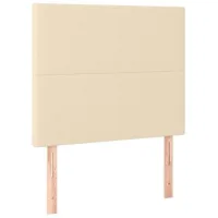 Juego De 2 Cabeceros Cama | Panel De Cabecera De Tela Color Crema 90x5x78/88 Cm