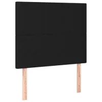 Juego De 2 Cabeceros Cama | Panel De Cabecera De Tela Negro 80x5x78/88 Cm