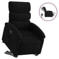Sillón De Salón | Silla | Sillón Eléctrico Reclinable Elevable De Tela Negro