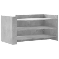 Mesa De Centro，mesa Auxiliar，mesita De Centro Madera De Ingeniería Gris Hormigón 100x50x50 Cm