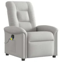 Sillón De Salón | Silla | Silló De Masaje Reclinable De Tela Gris Nube