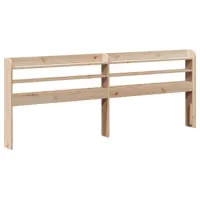 Cabecero，cabecero Cama，panel De Cabecera Con Estantes Madera Maciza De Pino 200 Cm