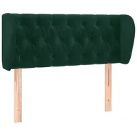 Cabecero，cabecero Cama，panel De Cabecera De Terciopelo Verde Oscuro 103x23x78/88 Cm
