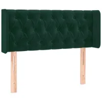 Cabecero，cabecero Cama，panel De Cabecera De Terciopelo Verde Oscuro 93x16x78/88 Cm