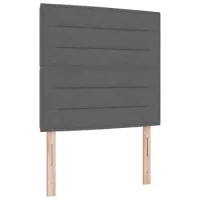 Cabecero，panel De Cabecero Led Con Tiras Led Con Cabecera Gris Oscuro 80 Cm Tela