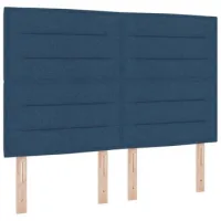 Cabecero，panel De Cabecero Led Con Tiras Led Con Cabecera Manual Azul 160 Cm Tela