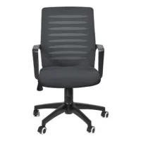 Silla De Oficina Giratoria, Respaldo De Malla Y Asiento De Tela - Herdasa.