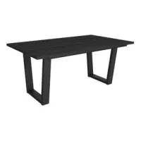 Mesa Comedor, Mesa Fija Cocina Y Salón, 167x90x74 Cm, Para 8 Comensales, Muebles Comedor, Estilo Industrial, Negro