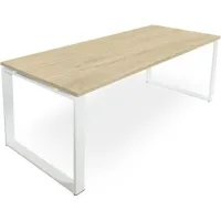 Mesa Marco Cerrado. 140x60 Cm. Roble.