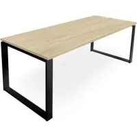 Mesa Marco Cerrado. 190x60 Cm. Roble.